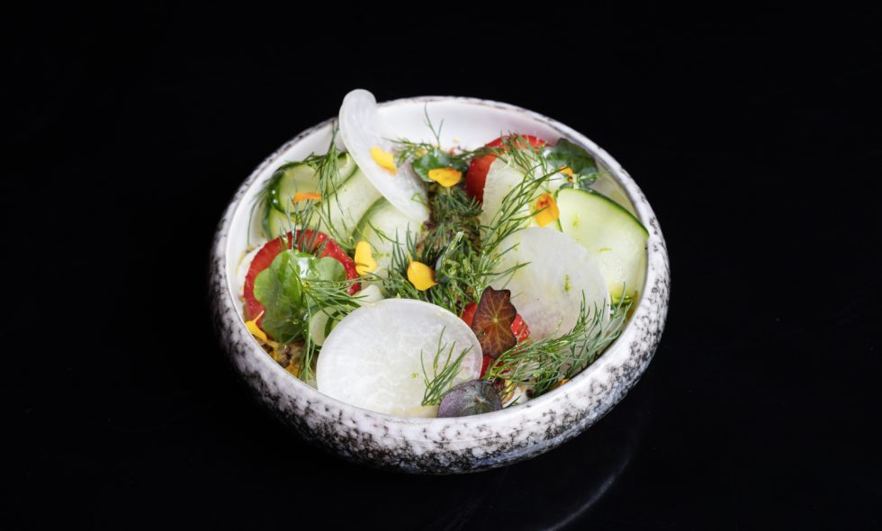 Latvijas Burrata siers ar tomātiem cukīni